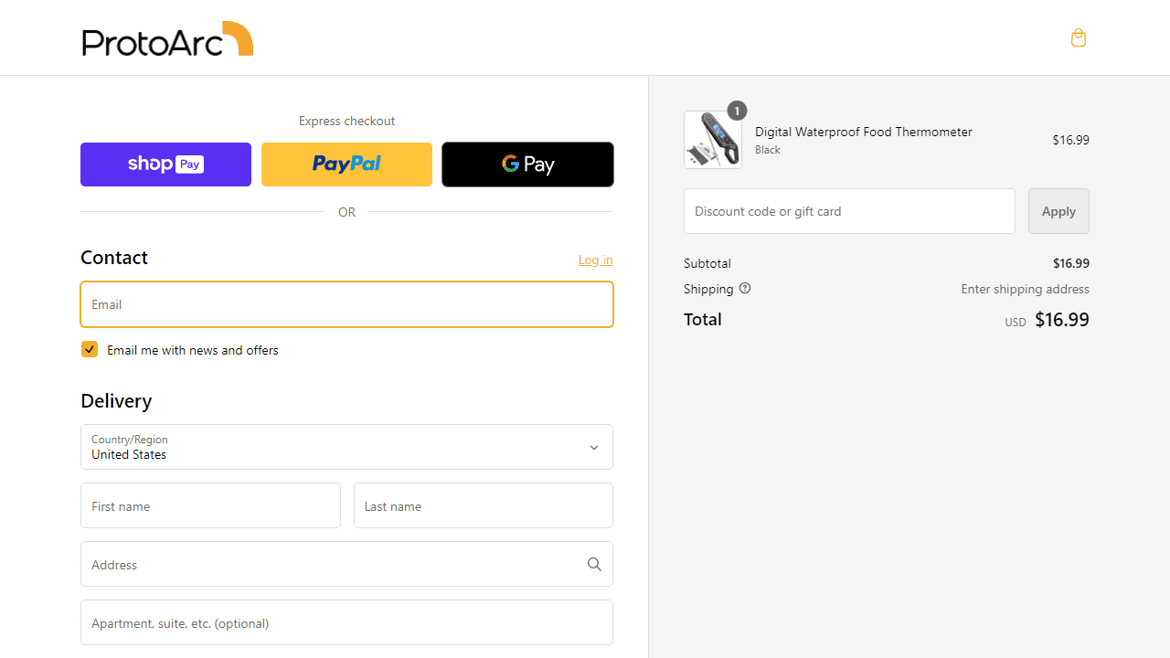 How to apply ProtoArc coupon code